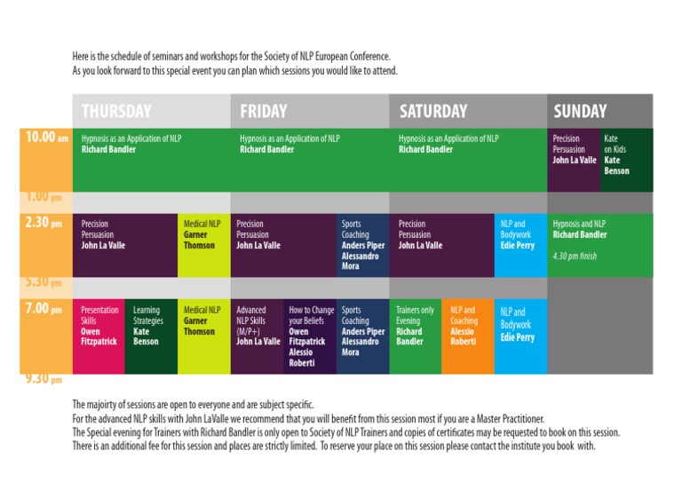 Schedule PDF
