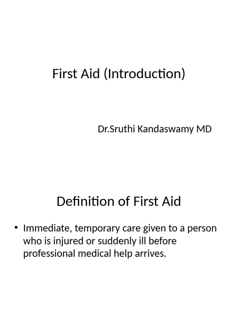 Essential First Aid Guide | PDF