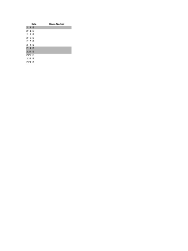 Time Sheet | PDF