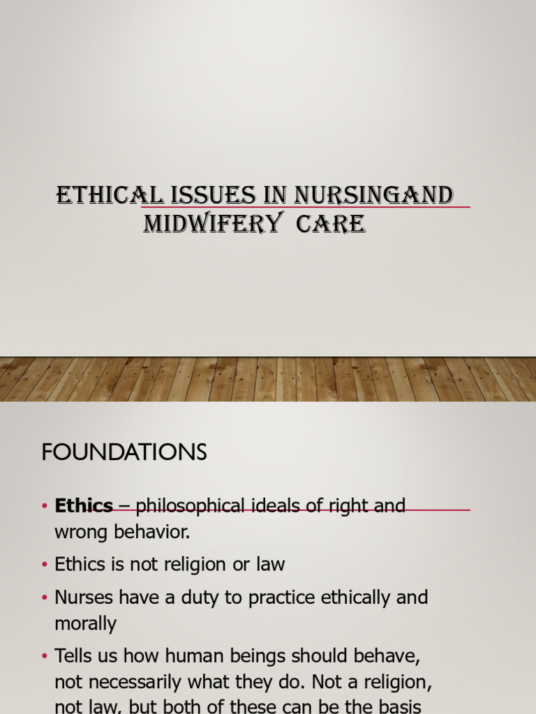 Ethical Principles in Nursing Care | PDF | Autonomy | Social Psychology