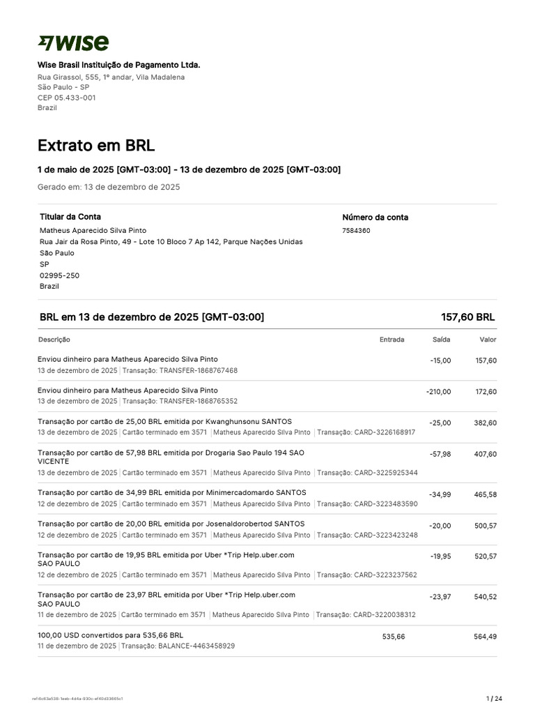 statement_80755421_BRL_2025-05-01_2025-12-13 | PDF | Dow Jones ...
