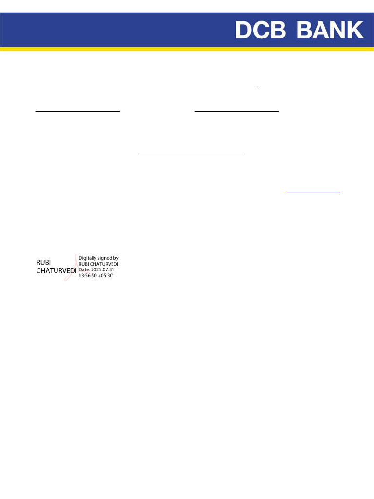 DCB Bank Q1 FY26 Investor Presentation | PDF | Business | Financial ...