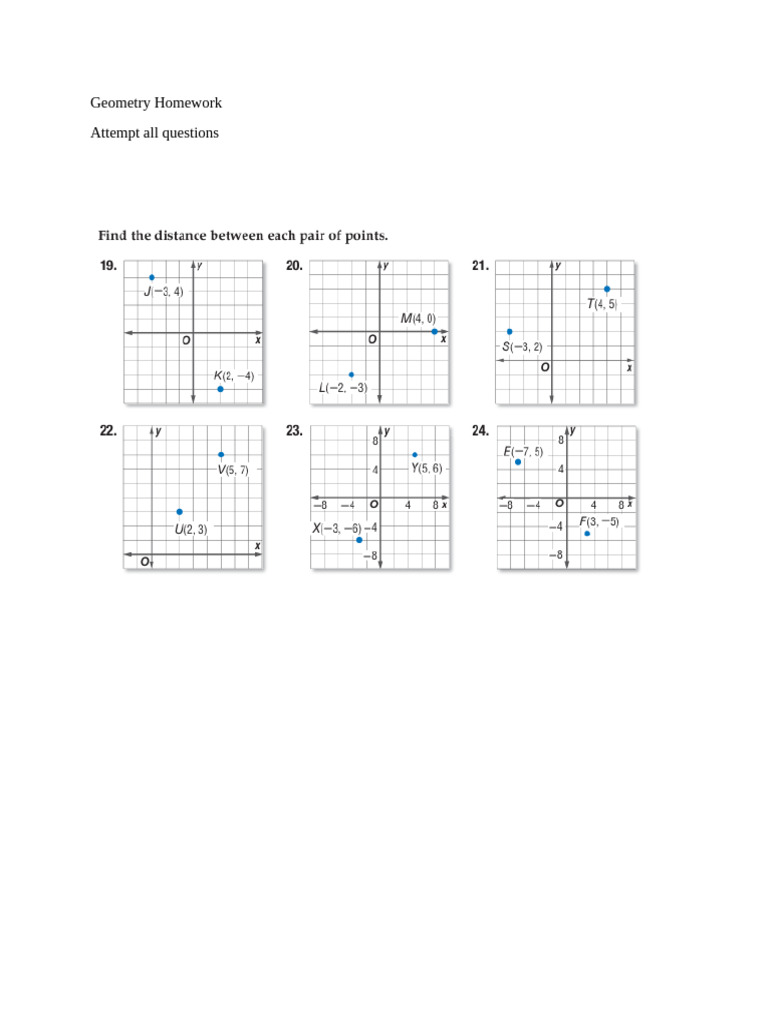 Geometry Homework | PDF