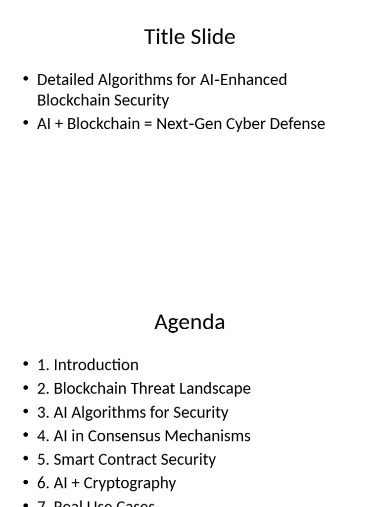 AI-Driven Blockchain Security Solutions | PDF | Artificial Intelligence ...