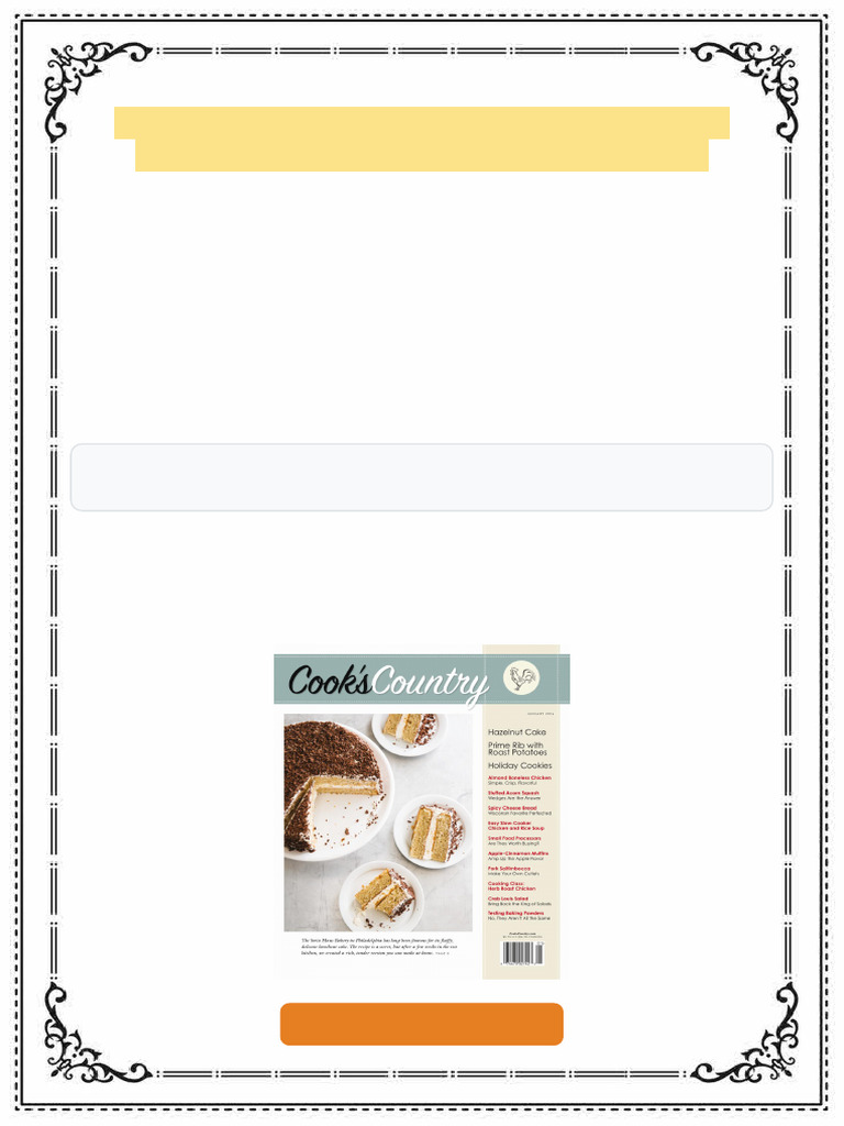 Gain Full Access To Cook S Country No 66 January 2016 Cook'S Country ...