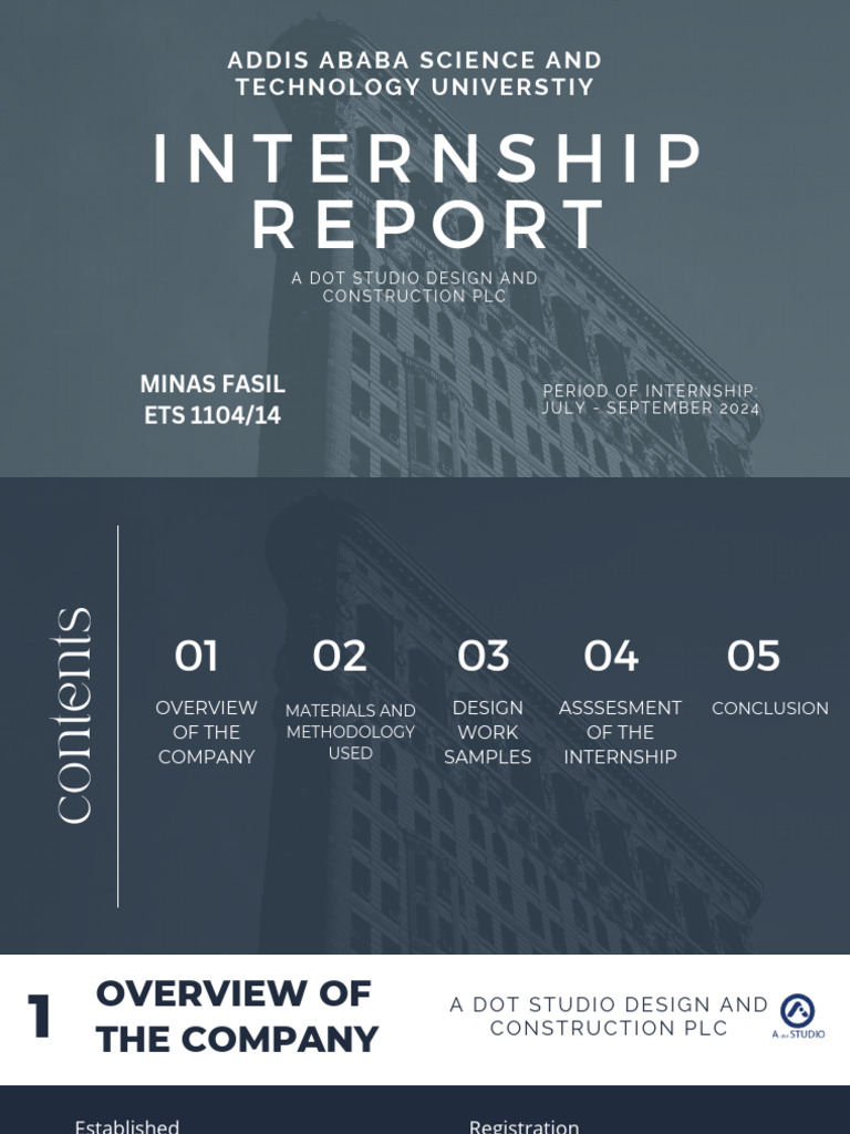 Internship Report: A Dot Studio 2024 | PDF