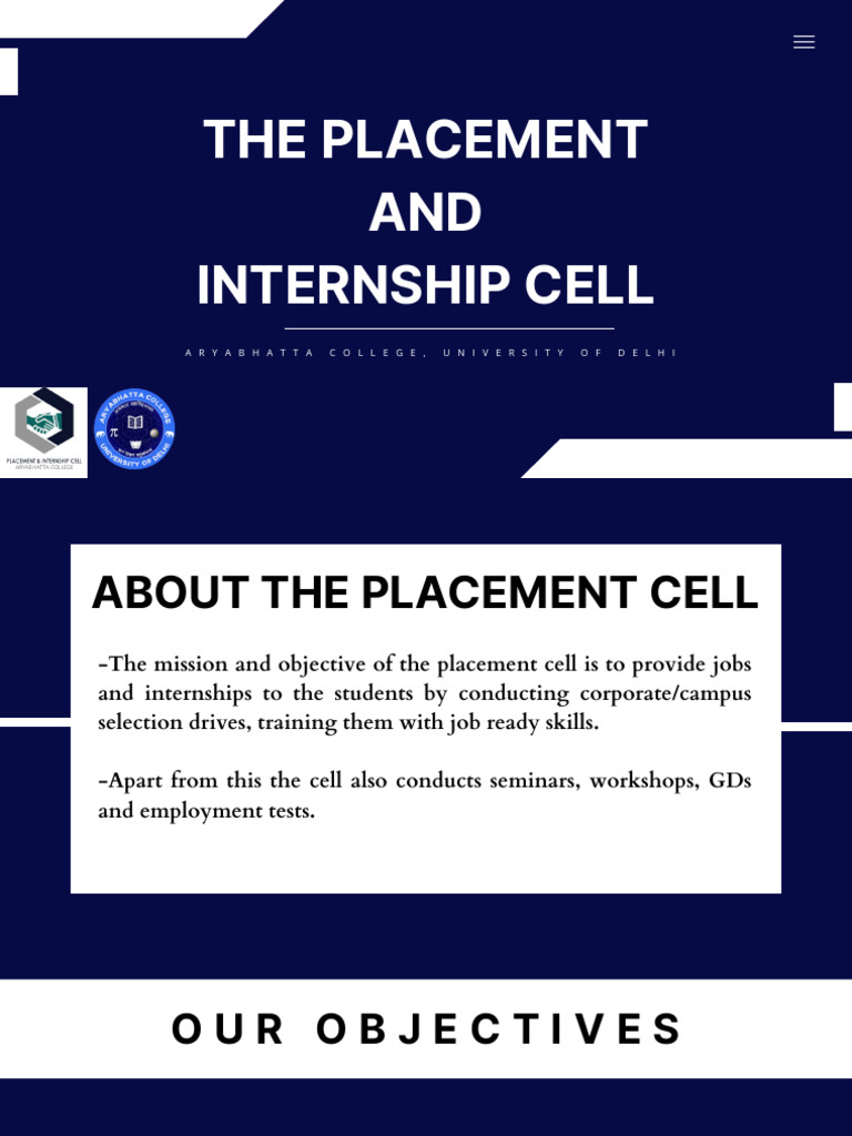 Aryabhatta College Placement Cell Overview | PDF | Internship | Job Hunting