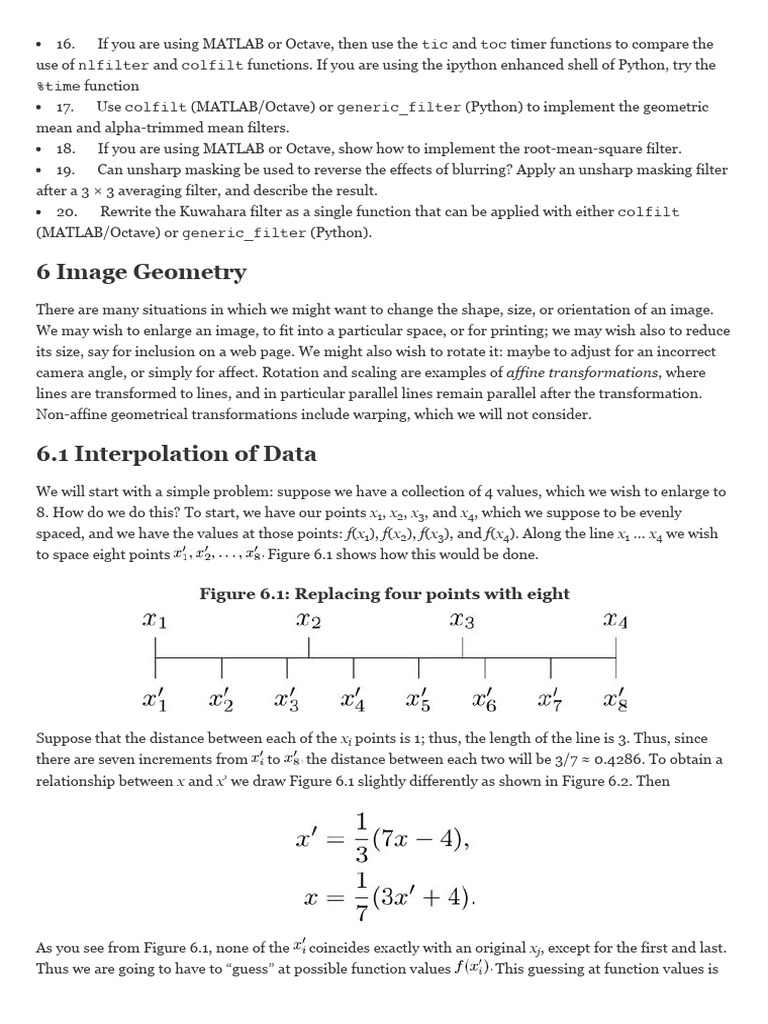 Dip Chap 06 | PDF | Interpolation | Matrix (Mathematics)