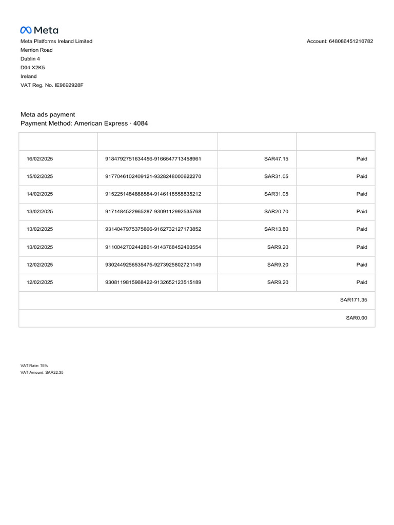 Meta Ads Billing Report-12!17!1216 | PDF