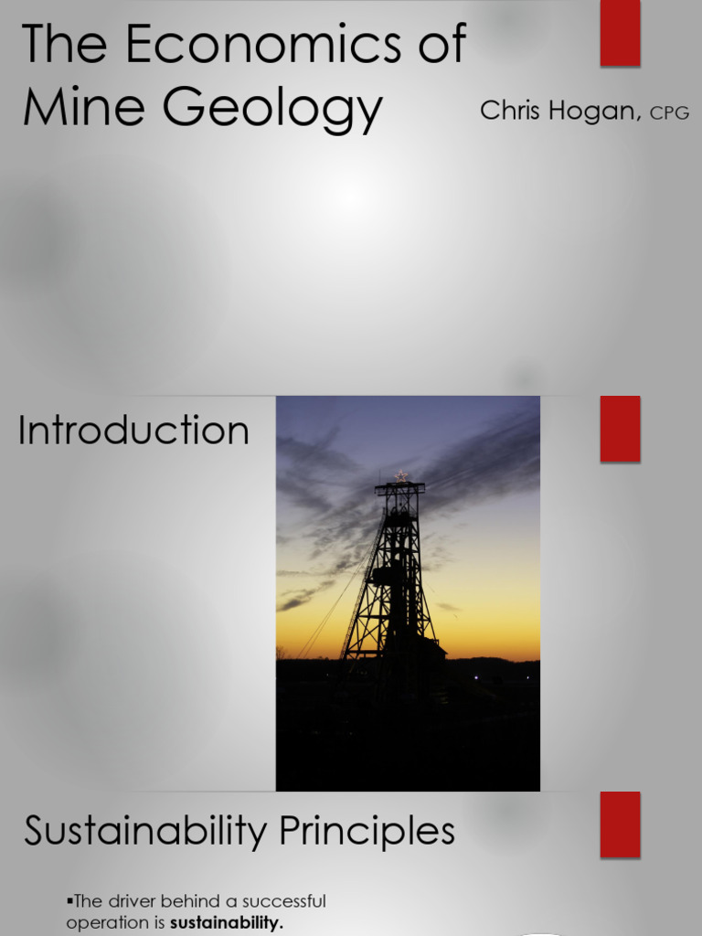Economics of Mine Geology Explained | PDF | Mining | Geology