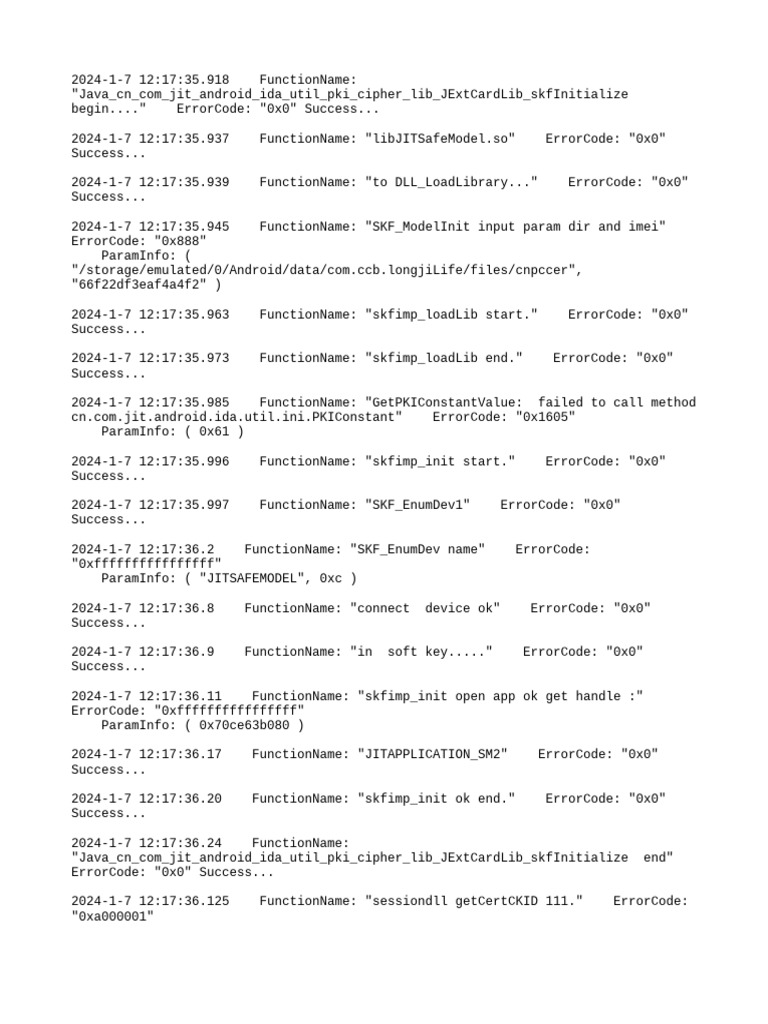 Java PKI Cipher Library Log Analysis | PDF | Mobile Telecommunications ...