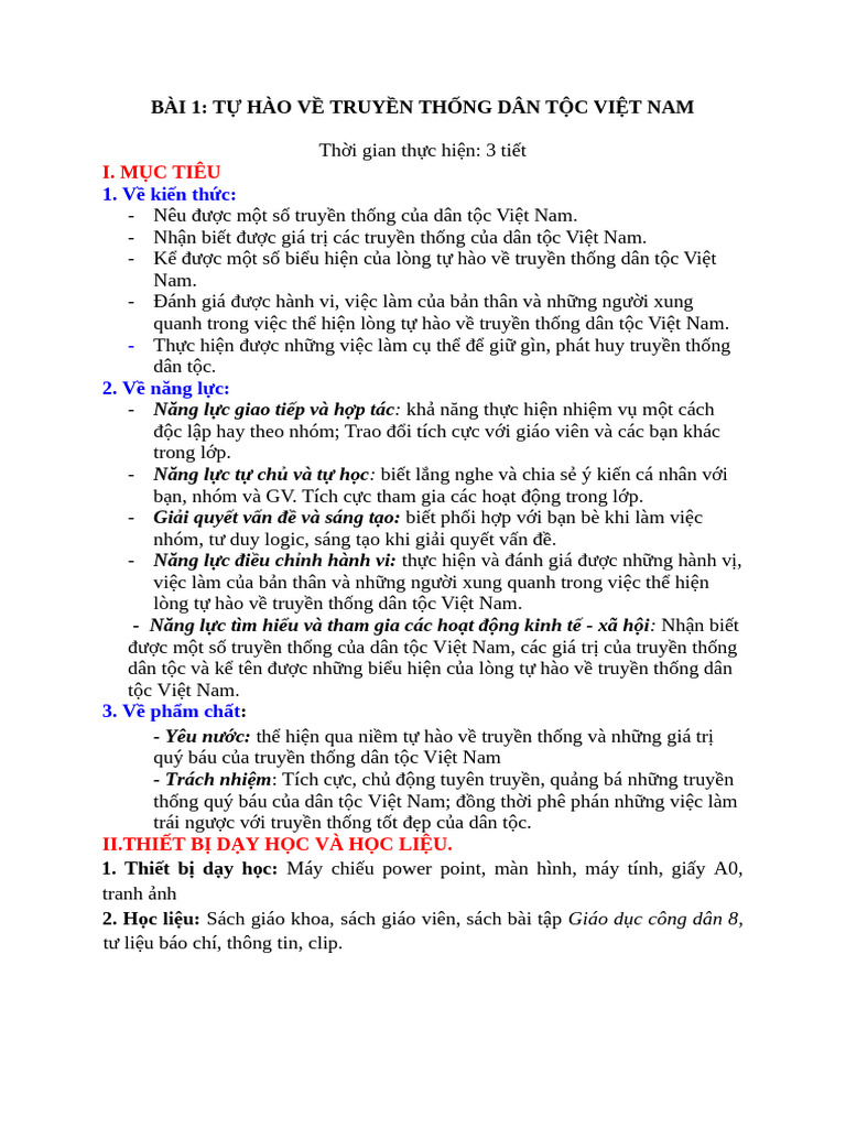GDCD - TUẦN 1 - K8 | PDF