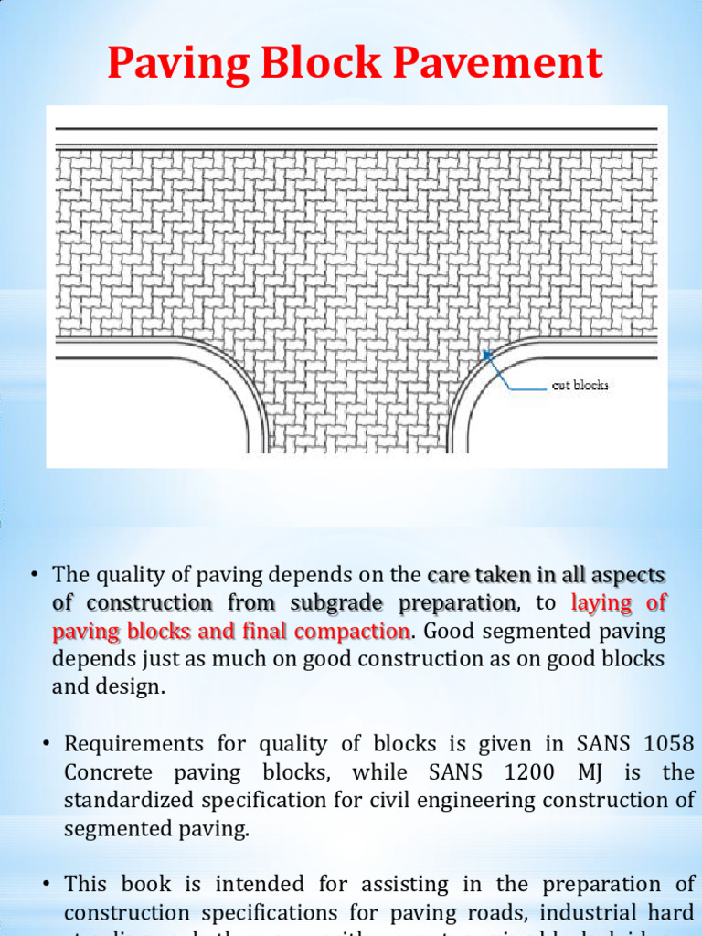 Paving Block Construction Guide | PDF