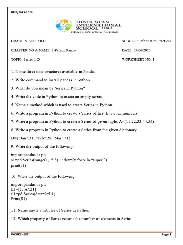 Chp2 Series Ws | PDF | Software Engineering | Computer Programming