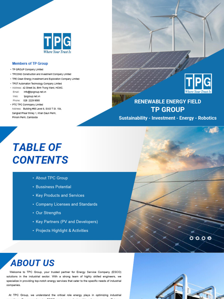 TPC Group: Renewable Energy Solutions | PDF | Ho Chi Minh City | Human ...