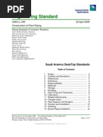Aramco Piping Standards Overview | PDF | Pipe (Fluid Conveyance) | Valve
