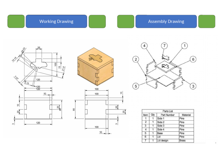 DT Working and Assembly Drawing | PDF