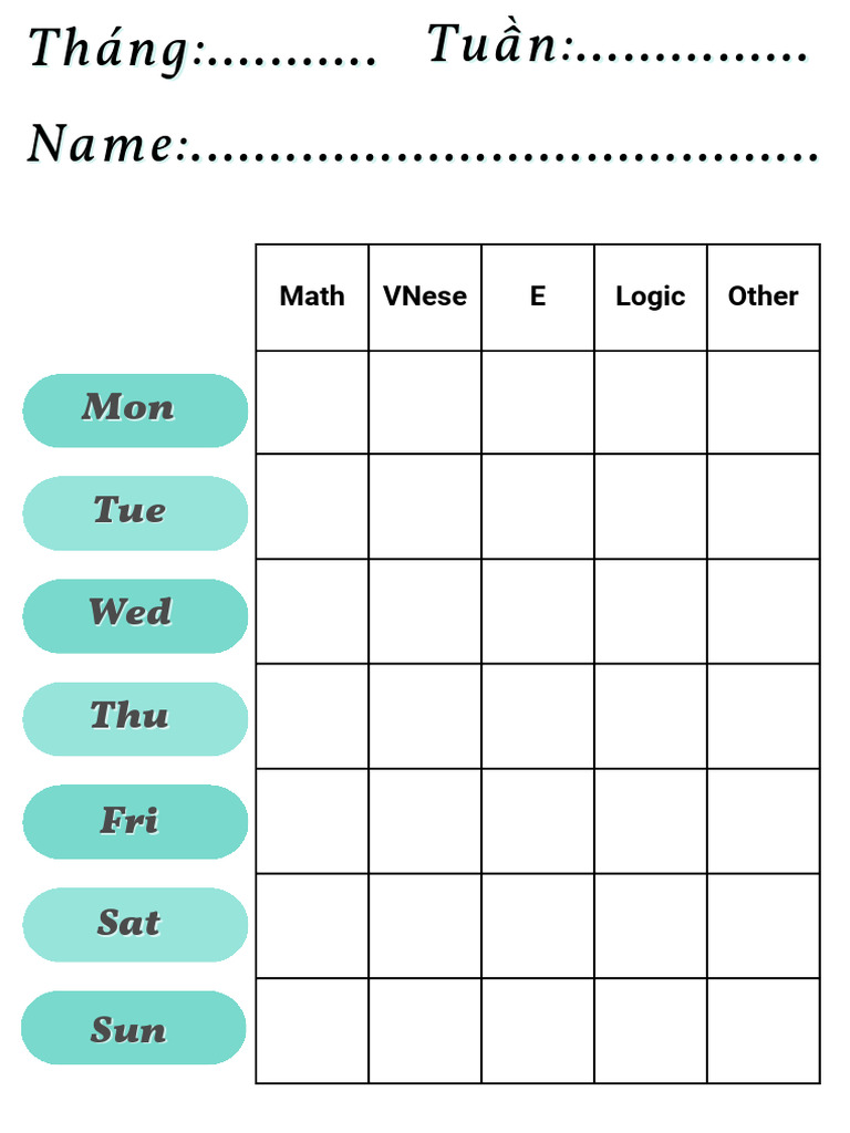 Time Table | PDF