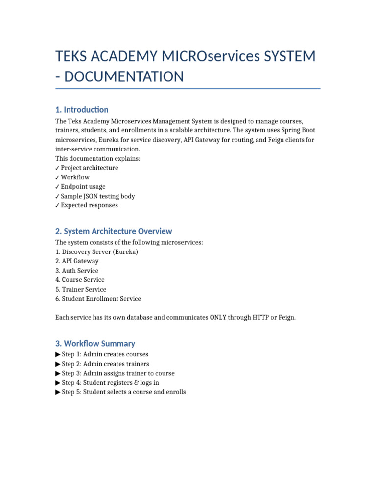 Teks Academy Microservices System Guide | PDF | Information Technology ...