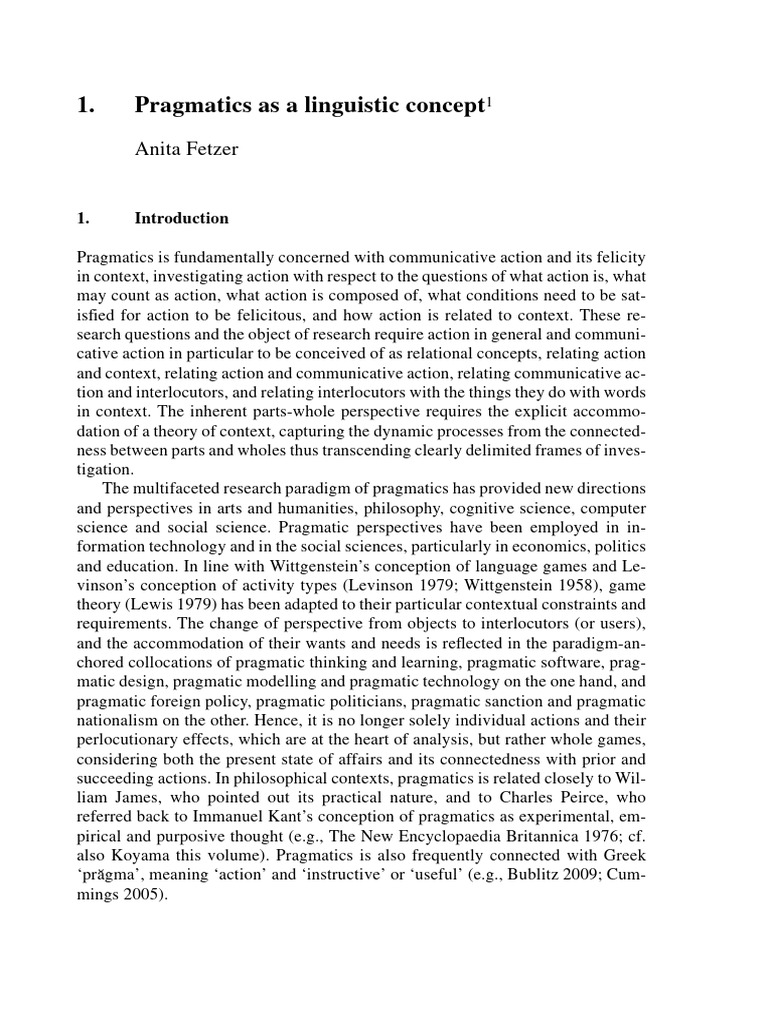 Understanding Pragmatics in Context | PDF | Semantics | Linguistics