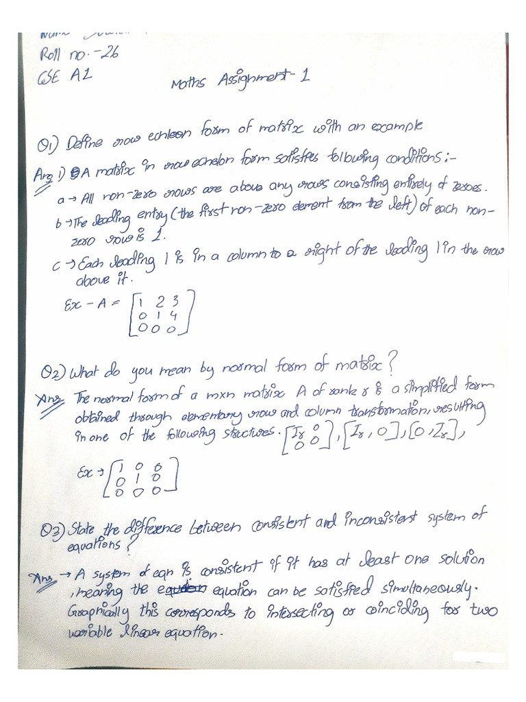 Maths Assignment | PDF