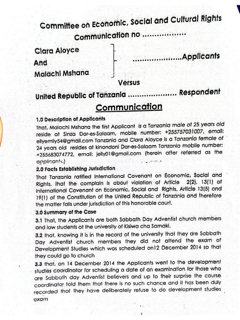 Human Rights Documents | PDF