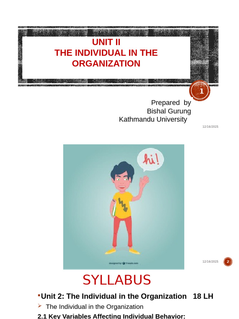 The Individual in the organization, human resource management | PDF ...