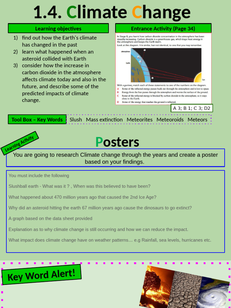 1.4. Climate Change (Teacher) | PDF | Climate Change | Greenhouse Gas