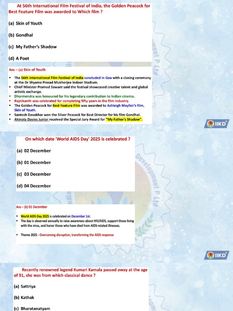Dec 1st Week 2025 | PDF