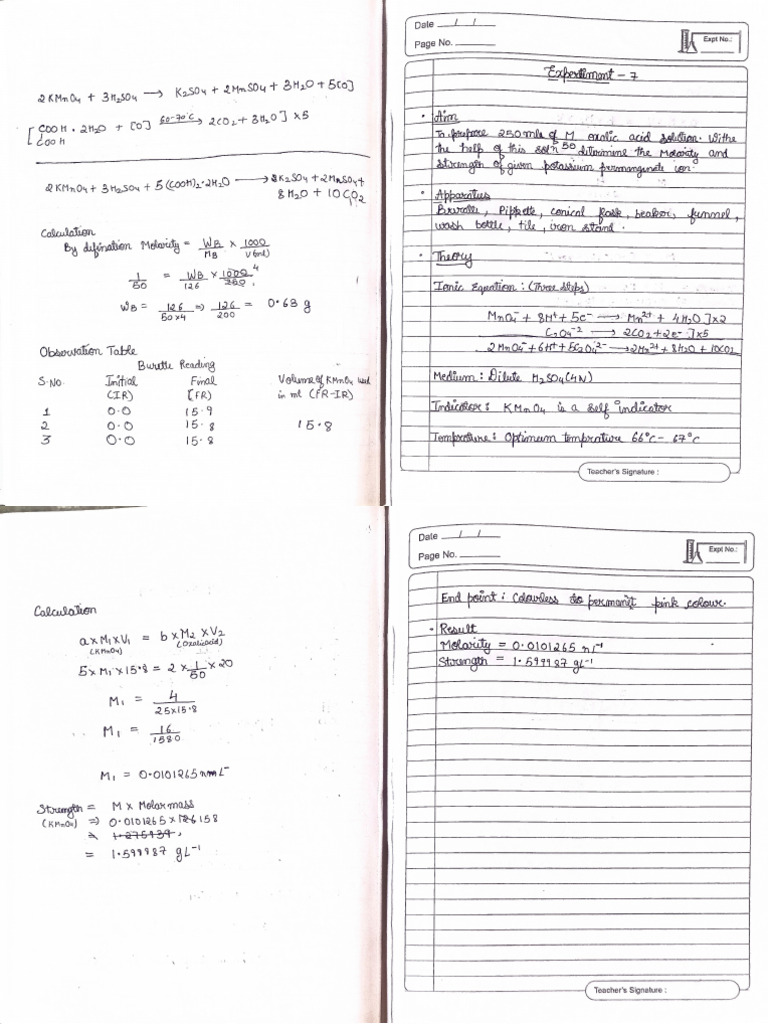 Experiment 7 To 24 PDF | PDF