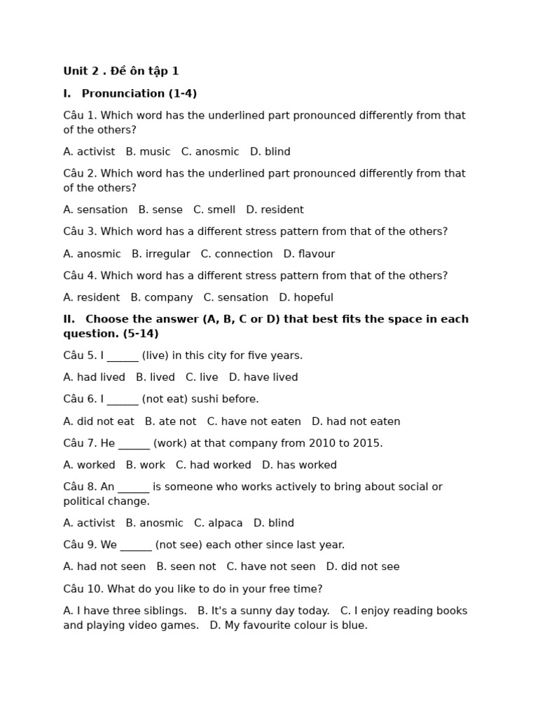 English Language Practice Exercises | PDF