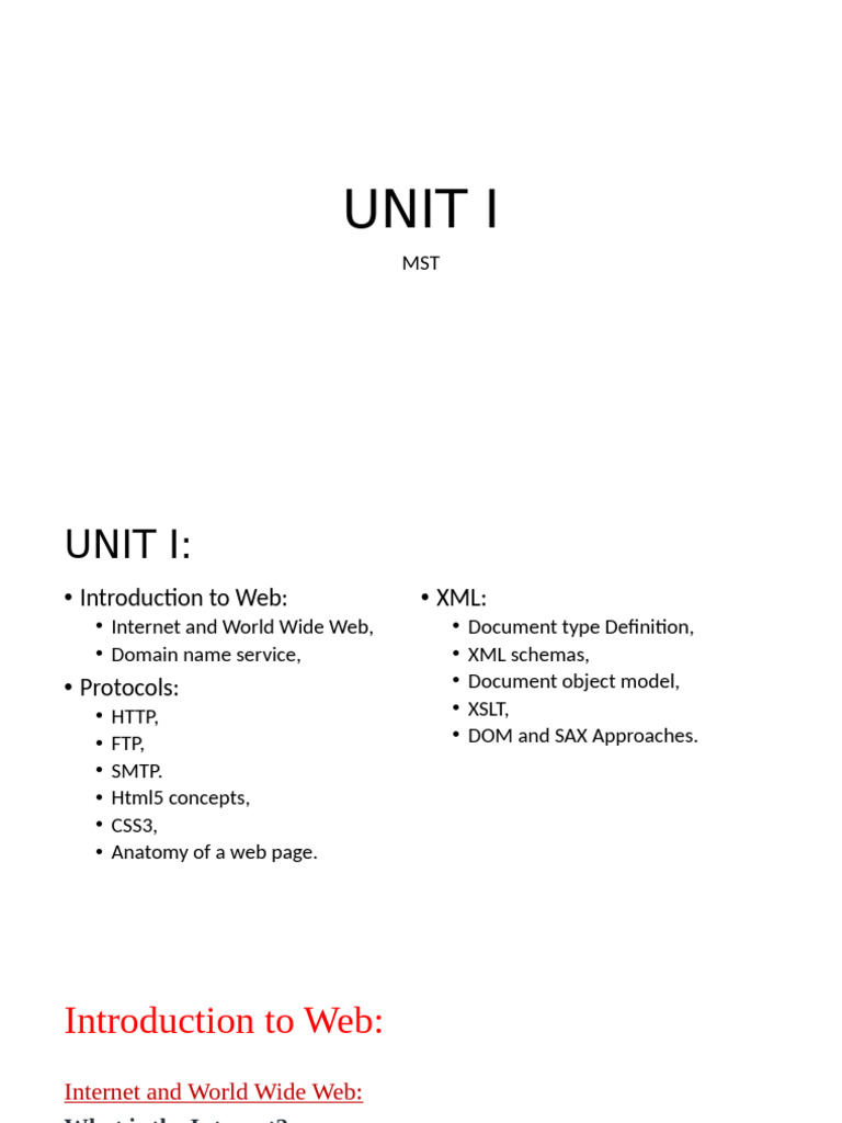 UNIT 1 Mean Stack | PDF | Domain Name System | World Wide Web