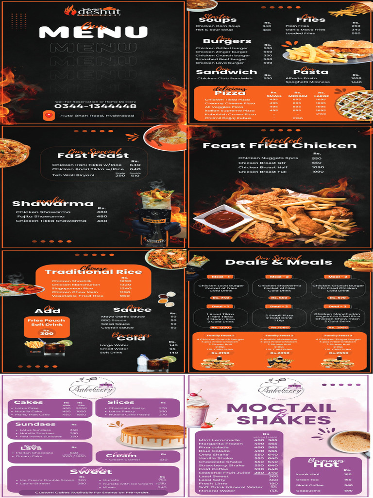 Fast Feast Menu | PDF