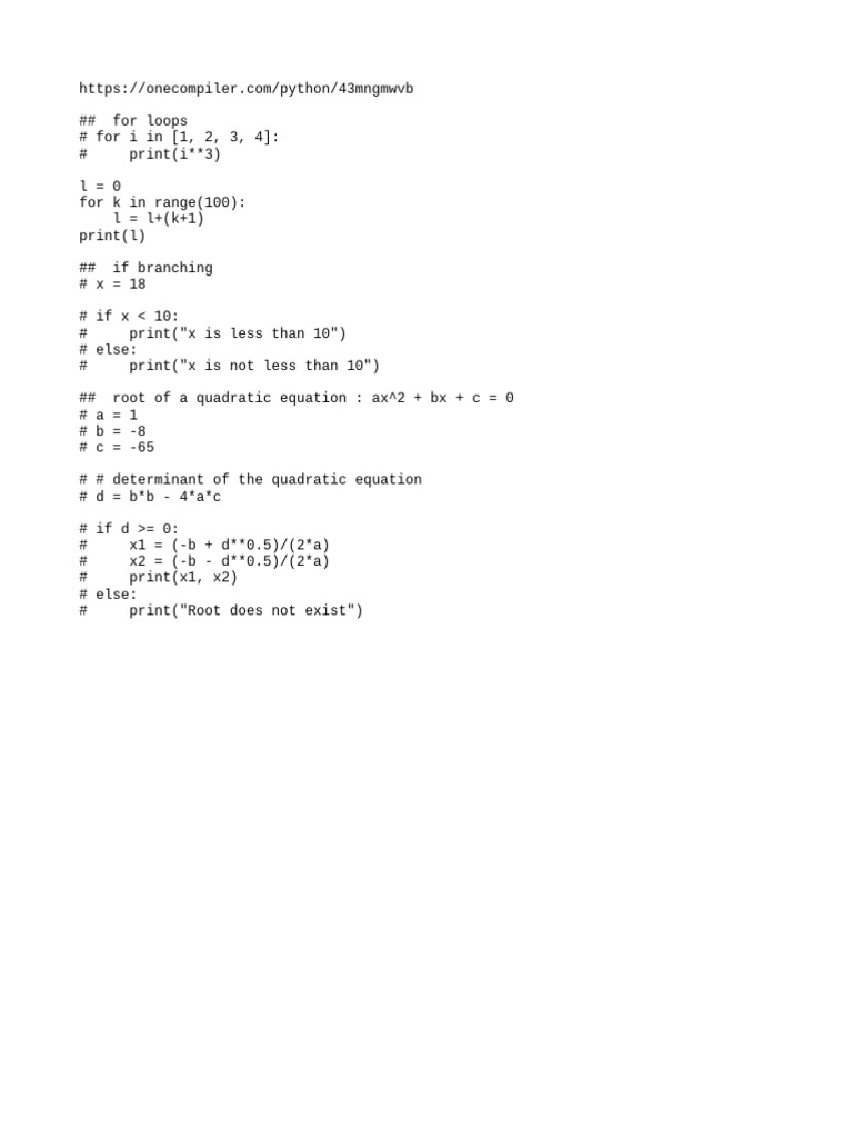 Python Basics: Loops and Conditionals | PDF