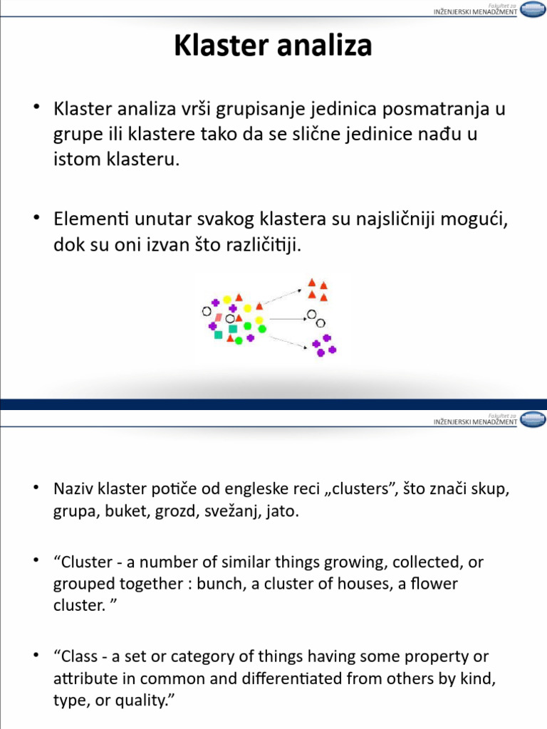 Klaster Analiza | PDF