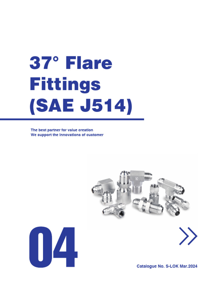 37° Flare Fittings Overview | PDF | Pipe (Fluid Conveyance) | Plumbing
