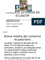Comercio Exterior en Ecuador