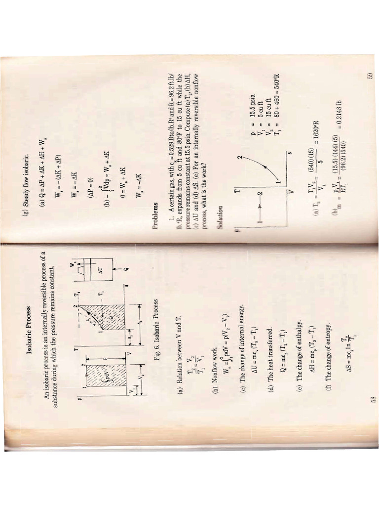 Thermo 1 Isobaric Process HSM p34 35 | PDF