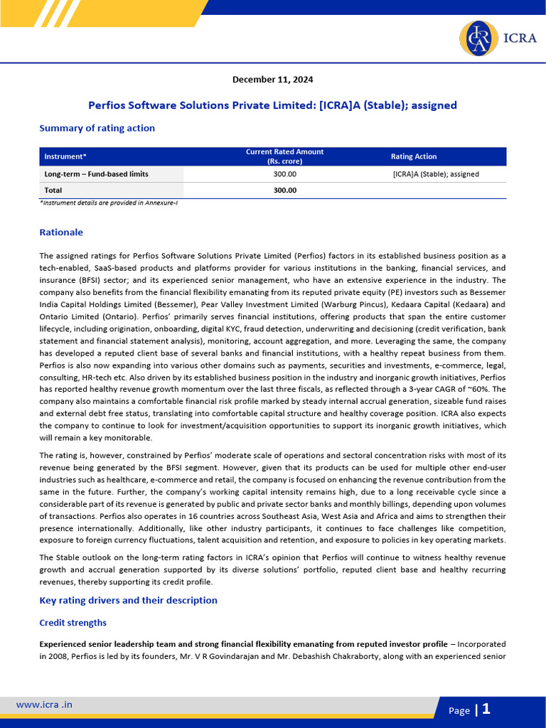 Perfios_2025 | PDF | Banks | Debt