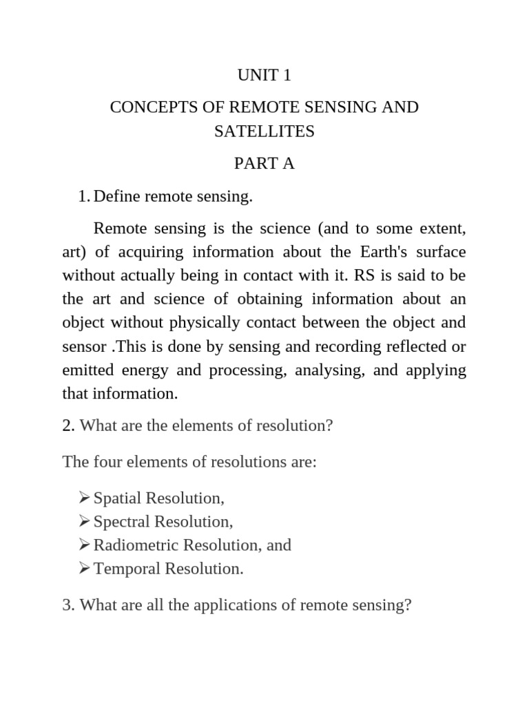 Remote Sensing Concepts and Applications | PDF | Electromagnetic ...