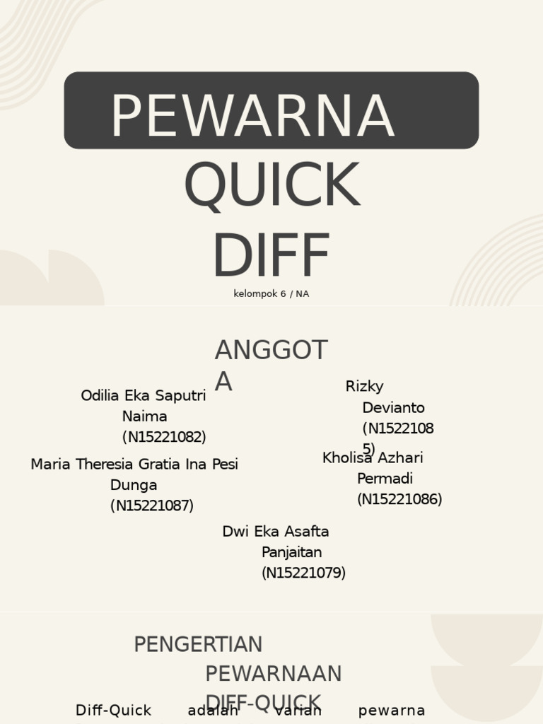 Panduan Pewarnaan Diff-Quick untuk Sitologi | PDF
