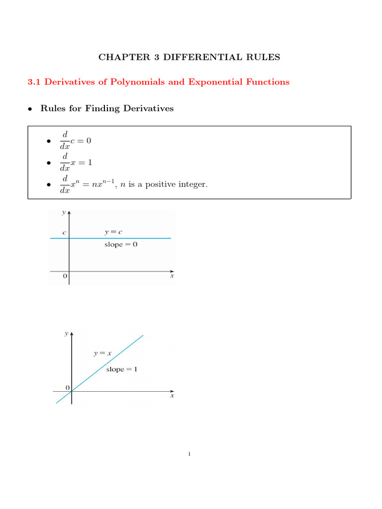Chapter 3 Differentiation Rules | PDF | Trigonometric Functions | Tangent
