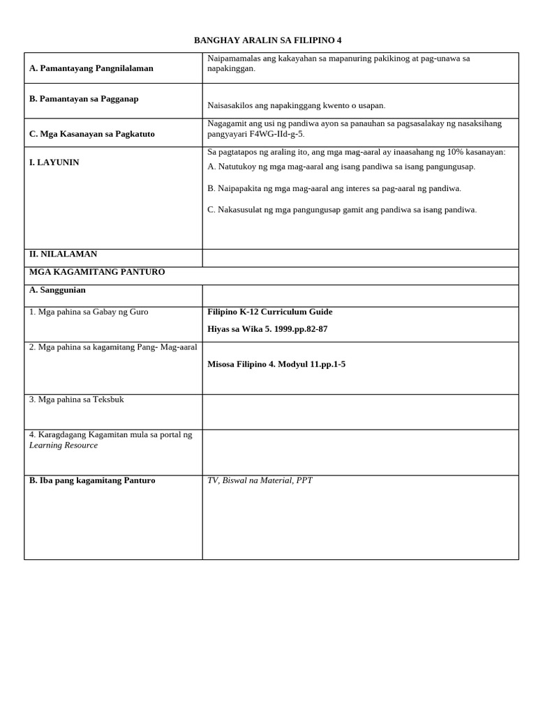 LP Filipino Grp. 4 | PDF