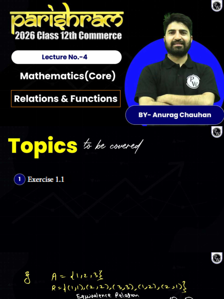 Relations Functions 04 Class Notes | PDF