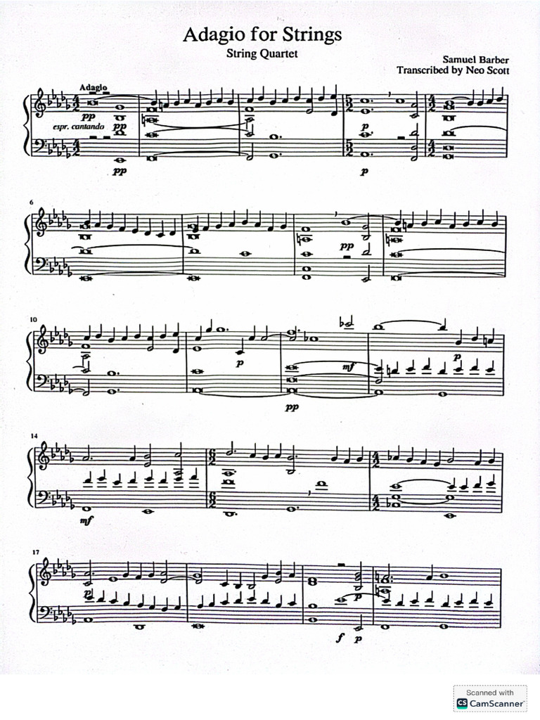 Adagio For Strings | PDF