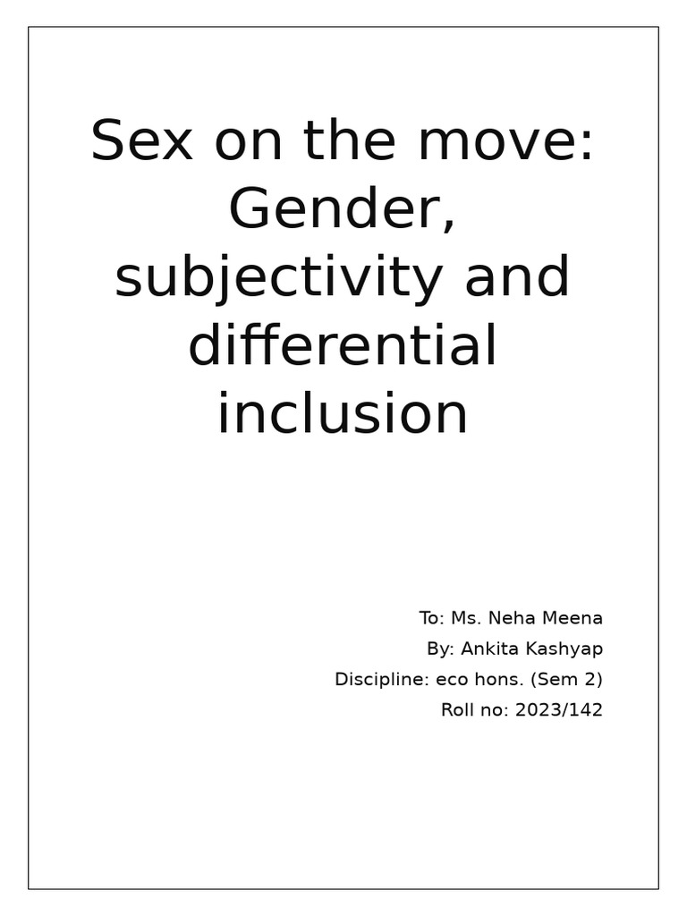 Socioloy CA 1 | PDF | Immigration | Intersectionality