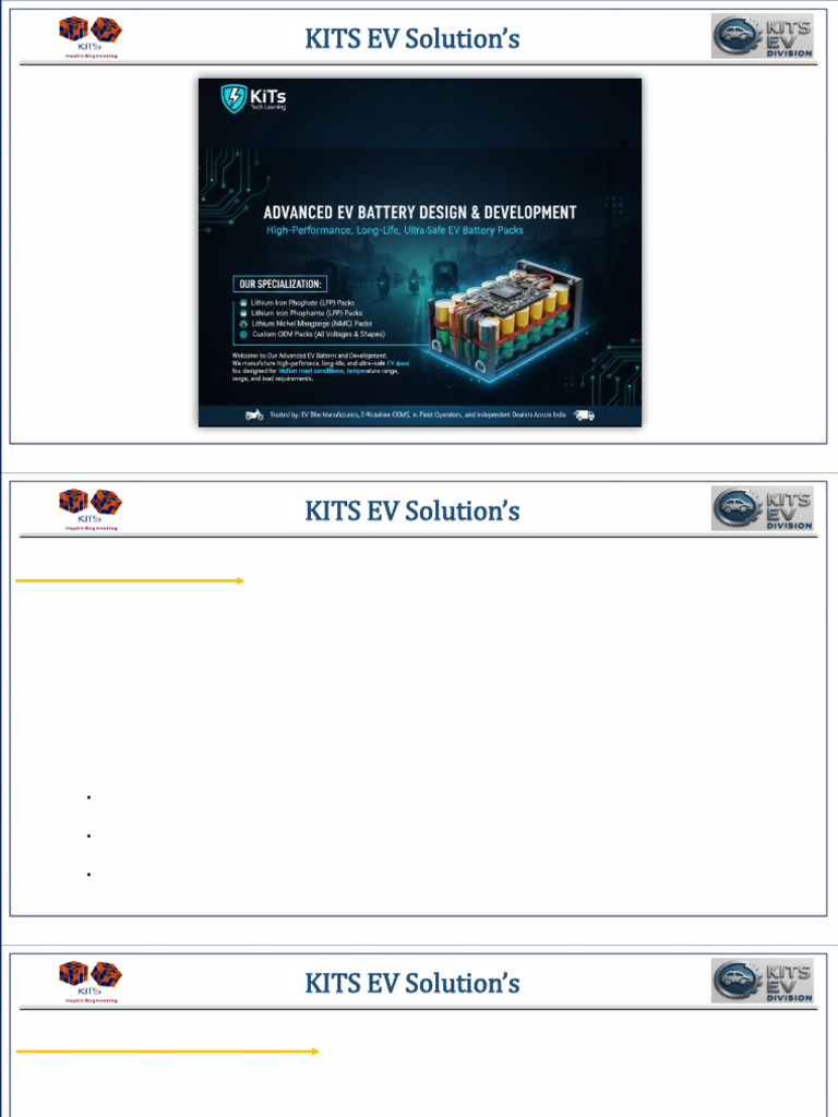 High-Performance EV Battery Solutions | PDF | Electricity | Electrical ...