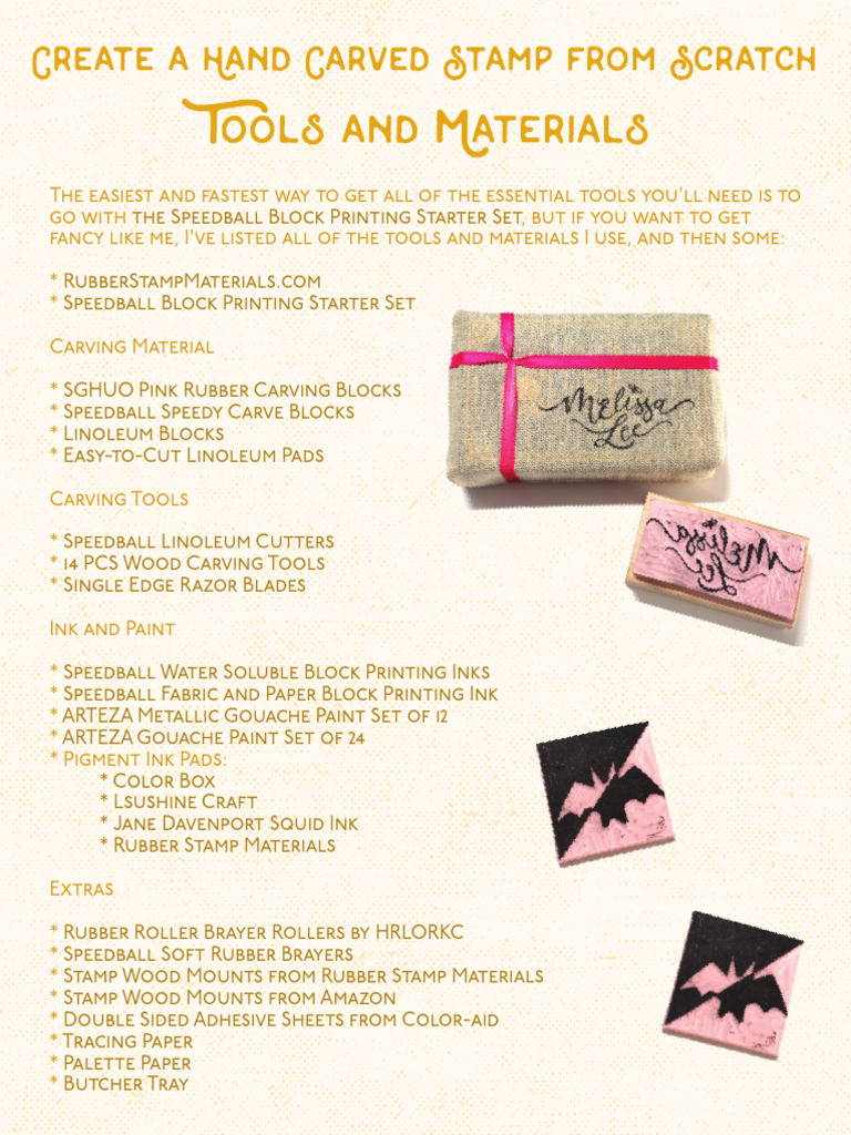 Essential Tools for Block Printing | PDF | Conservation And Restoration ...