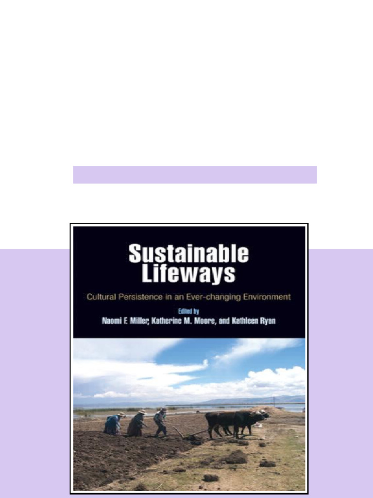 (Ebook) Sustainable Lifeways: Cultural Persistence in an Ever-Changing ...