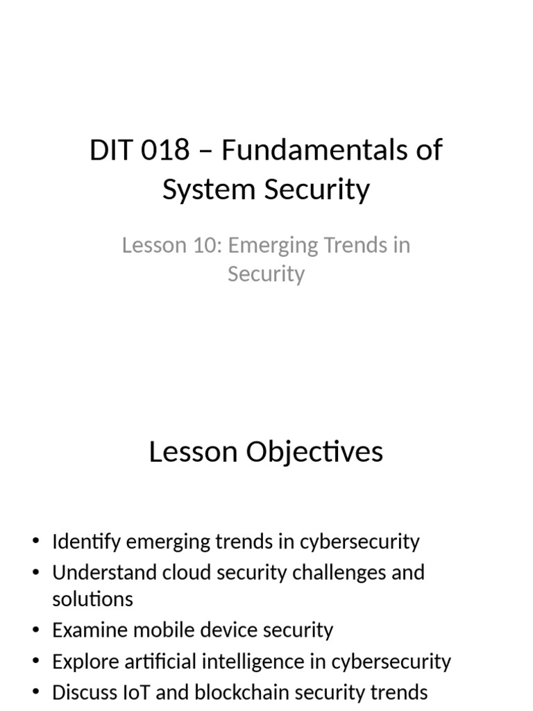 Emerging Trends in Cybersecurity 2023 | PDF | Security | Computer Security